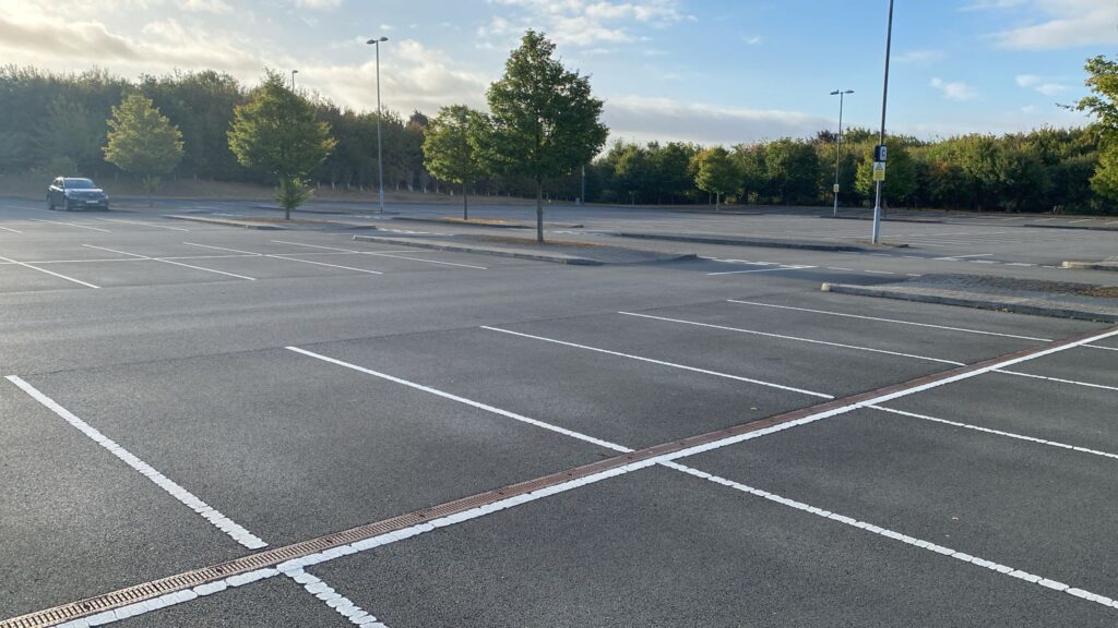Virtually Empty Park and Ride site at Birstall